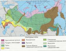 Природные зоны россии (4 класс, окружающий мир)